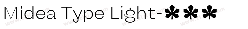 Midea Type Light字体转换